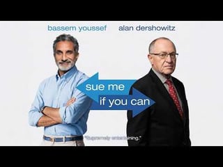 Bassem Youssef calls Alan Dershowitz’s bluff after being threatened with a lawsuit on Piers Morgan