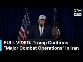 FULL REMARKS: Trump Confirms “Major Combat Operations” in Iran in Video Post | AH1B