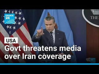 Trump administration threatens media outlets over Iran war coverage • FRANCE 24 English