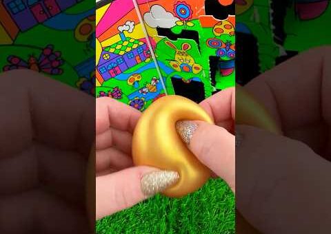 Nee Doh Golden Egg Hunt Mystery Box Opening Satisfying Video ASMR! 🐣 #shorts #asmr