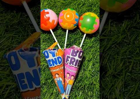 Sweet colourful chocolate lollipop 🍭 | lollipop candy chocolate | #chocolate #lollipop #shorts