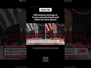 CNN releases montage of Trump contradicting himself within the same speech