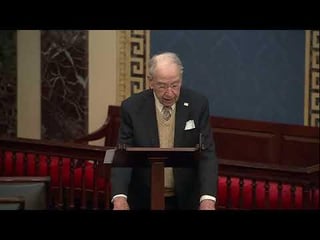 The oldest sitting US senator Chuck Grassley, age 92, expresses support for the SAVE America Act
