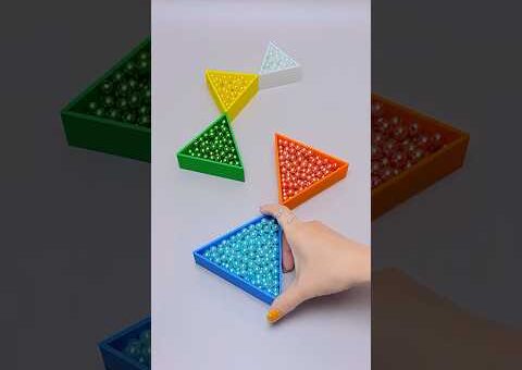 Oddly Satisfying Beads Sorting 🧿 Relaxing ASMR Compilation #shortsfeed #funny