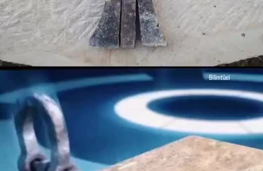 An ancient technique for lifting giant stone blocks using a Lewis tool