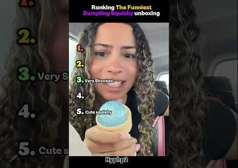 Ranking the funniest Dumpling squishy dumpling unboxing moments #funny