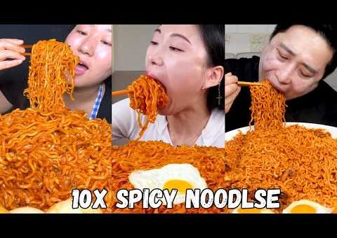 The Best Noodles 🥵🍜 Mukbang Asmr Compilation Satisfying