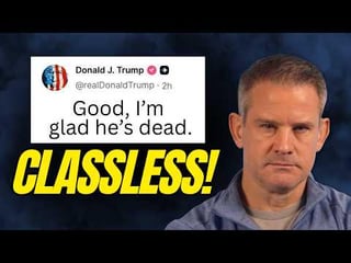 Trump Sparks Outrage After Saying ‘I’m Glad He’s Dead’ – for context: he’s referring to…