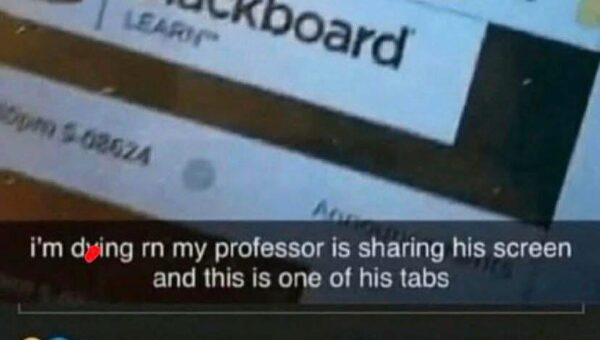Misunderstood the professor 😂