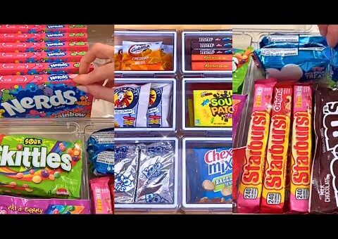 Snack Restock Asmr 🍫🍬✨ TikTok Compilation