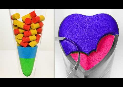 Very Satisfying and Relaxing Compilation 353 Kinetic Sand ASMR