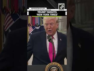 President Trump targets ‘New York Times’ over Iran War