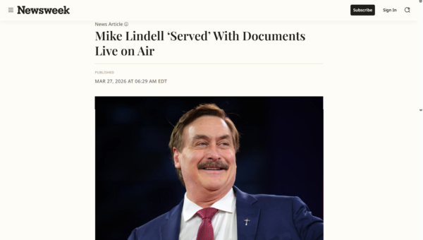 The Douchebag got served on live TV