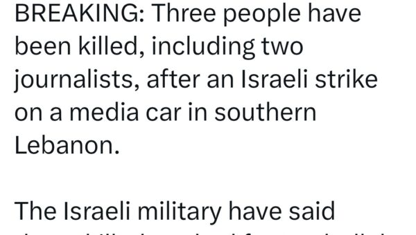 Lebanon – same playbook as Gaza. israel back murdering journalists