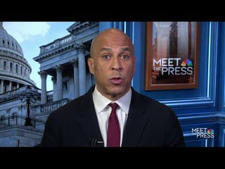 Cory Booker says to NBC’s ‘Meet the Press’ that President Trump is achieving “none” of…