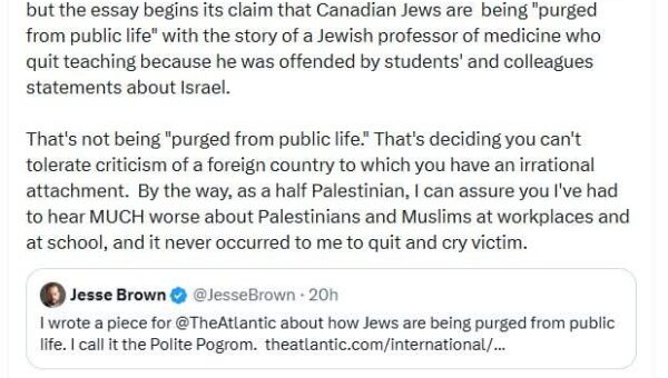 To be frank, if you support genocide maybe you should be purged