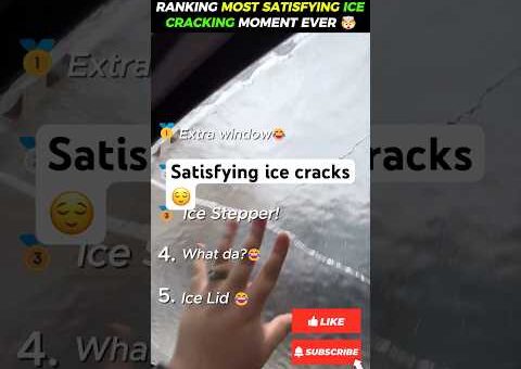 RANKING BEST SATISFYING ICE CRACKING MOMENT EVER #shorts