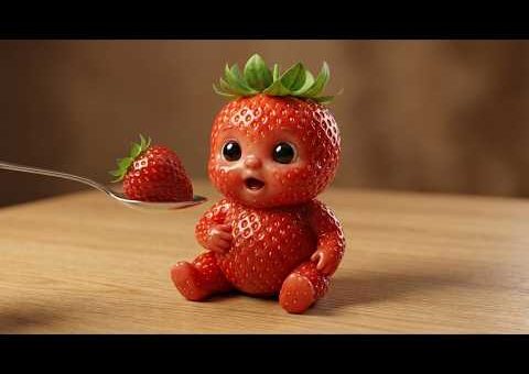 Cute Fruit Babies Eating Fruit | Oddly Satisfying AI