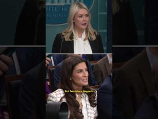 White House Press Secretary Karoline Leavitt pressed by CNN’s Kaitlan Collins on Pete Hegseth’s remarks…