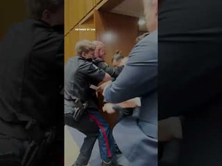 Anti-war protester dragged out of Senate hearing