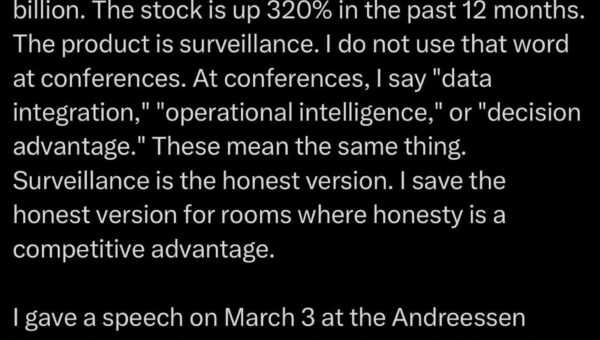 Let’s talk about Palantir