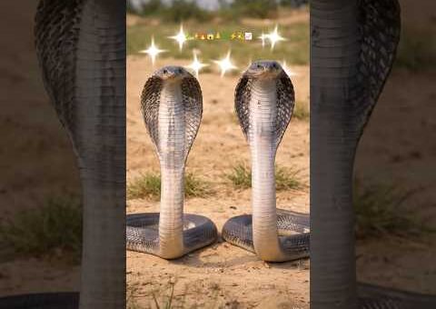 नाग नागिन का अद्भुत जोड़ा 🐍✨ Cobra Couple Viral Video #shorts