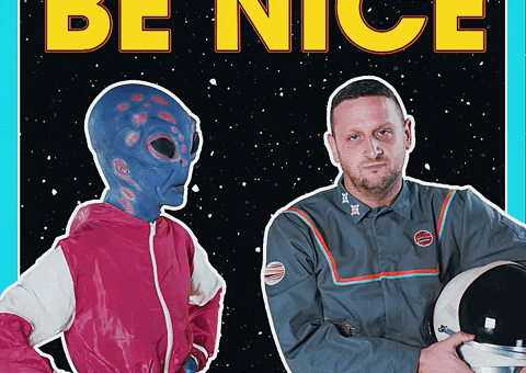 Space Be Nice GIF by Tim Robinson