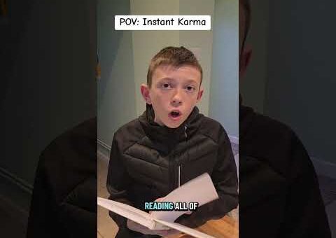 Instant Karma. #instantkarma #karma #comedyskit #teendrama #dadandson