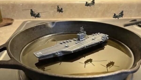 That’s what happens when you put too much oil in your pan: