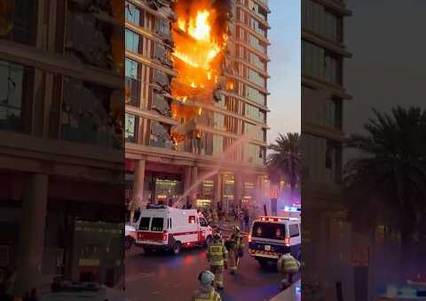 Dubai plam hotel roket attack 🚨🆘‼️😳￼🥺😱 #viral #youtubeshorts #trending