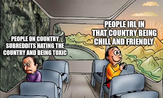 Country subreddits are crazy