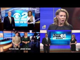 US news channels reading their script