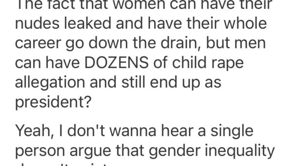 Gender equality?