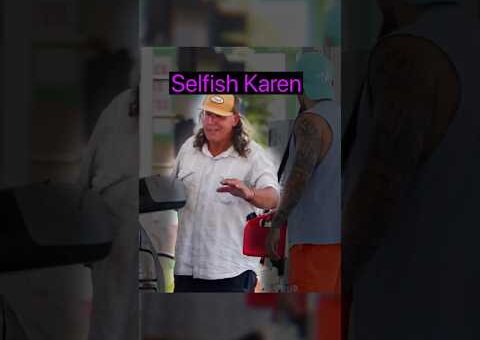 Selfish Karen gets INSTANT KARMA #karen #karma #homeless