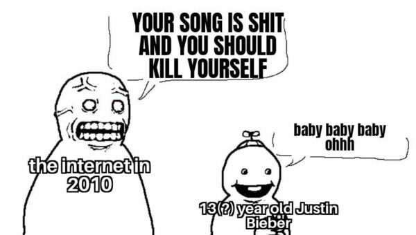My guy just wanted to sing 😭