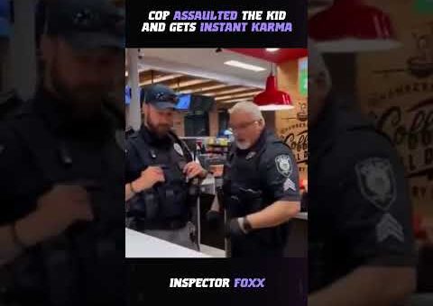 Cop Assaulted The Kid And Gets Instant Karma