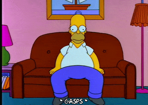 Scared Season 4 GIF by The Simpsons