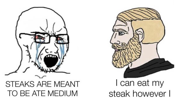 Don’t tell me how to eat my food