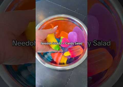 NEEDOH SALAD?! 🤭😍 #trending #needoh #fidget #viral #satisfying #oddlysatisfying #tiktok #shorts