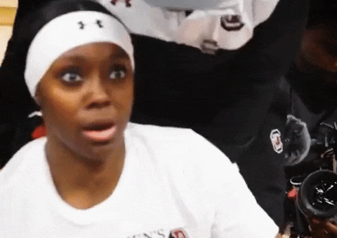 Shocked College Basketball GIF by NCAA March Madness