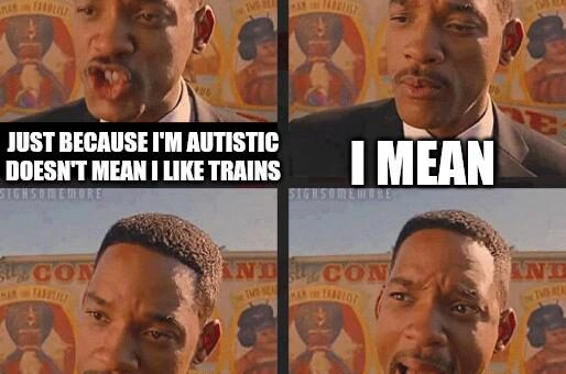 Autistic train lovers and train autistics are two differant things