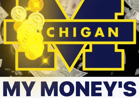 Go Blue Michigan Football GIF by Bovada