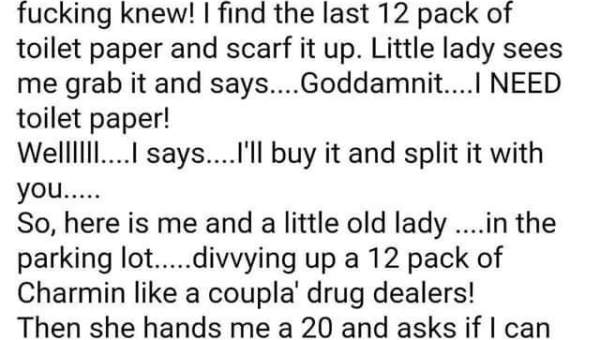 Man, covid times were weird. They still are weird, but they were weird then too