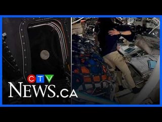 Canadian Astronaut chokes up as he proposes naming “a bright spot” on the moon after…