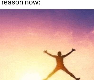 They jump now