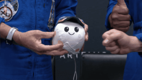 Zero Gravity Fist Bump GIF by NASA