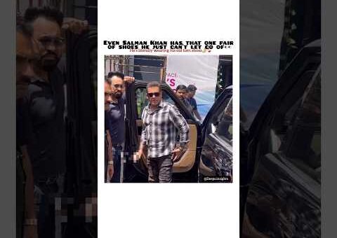 Old shoes, same aura. Salman Khan’s latest look🤌🏻#salmankhan #bollywood #viralvideo #shorts