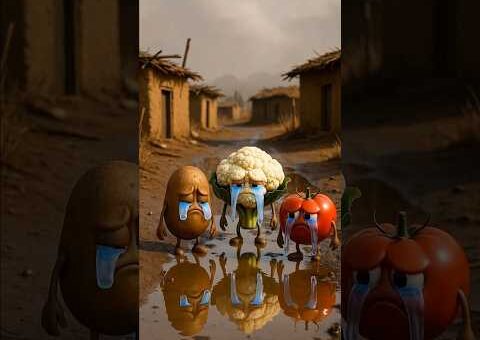 Aalu, Gobhi aur Tamatar ki Majedar Ride! 😂🚗 #shorts #comedy #funny #cartoon #animation