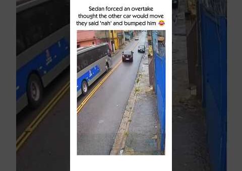 Instant Karma for Forcing an Overtake 🚗😂 #karma #funny #revenge #regret #shorts