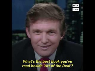 Trump Struggled to Discuss Books in This 1987 Interview | NowThis